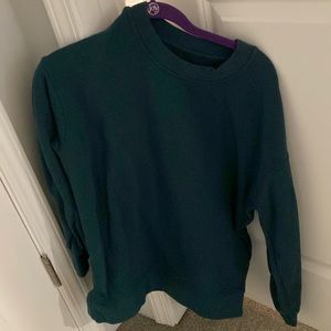 Lululemon oversized crewneck sweatshirt. Teal green